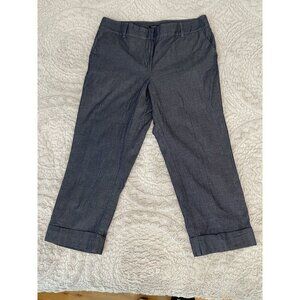Ann Taylor Factory Pants Womens Size 10 Signature Denim Summerweight Cropped